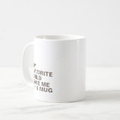 タイポグラフィパーソナライズされたマグとイニシャル コーヒーマグカップ (正面左)