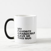 タイポグラフィパーソナライズされたマグとイニシャル モーフィングマグカップ (左)