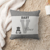 タイポグラフィパーソナライズされた枕 クッション (ブランケット)