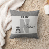 タイポグラフィパーソナライズされた枕 クッション (ブランケット)