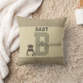 タイポグラフィパーソナライズされた枕 クッション (ブランケット)