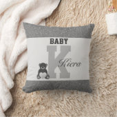 タイポグラフィパーソナライズされた枕 クッション (ブランケット)