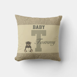 タイポグラフィパーソナライズされた枕 クッション