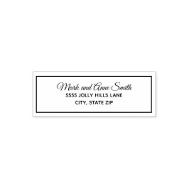 タイポグラフィファミリ姓差出人住所 セルフインキングスタンプ