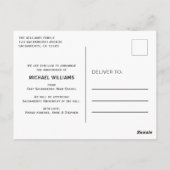 タイポグラフィフォトガイ卒業発表 ポストカード (裏面)