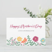 タイポグラフィフローラマザーズデイ カード (スタンド正面)