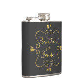 タイポグラフィブラザーオブザブライドおもしろい フラスク (右)