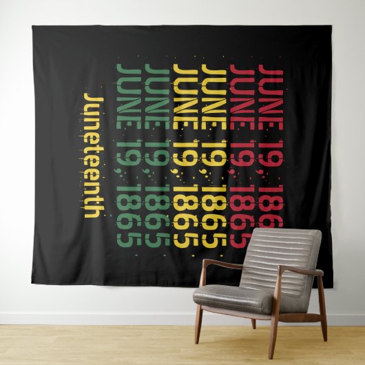 タイポグラフィブラックの歴史1865年6月19日 タペストリー (インサイチュ(横))