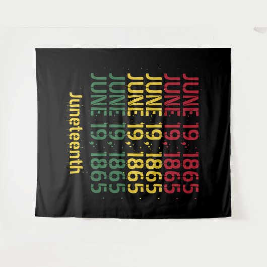 タイポグラフィブラックの歴史1865年6月19日 タペストリー (正面(横))