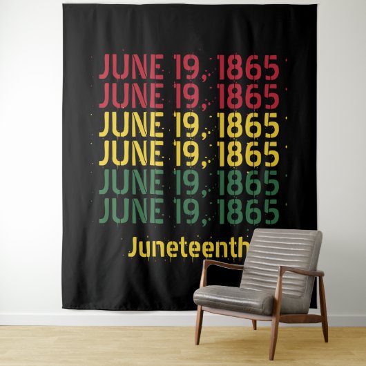 タイポグラフィブラックの歴史1865年6月19日 タペストリー (インサイチュ)