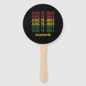 タイポグラフィブラックの歴史1865年6月19日 ハンドファン (正面)