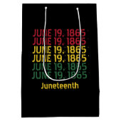 タイポグラフィブラックの歴史1865年6月19日 ミディアムペーパーバッグ (裏面)