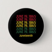 タイポグラフィブラックの歴史1865年6月19日 缶バッジ (正面)