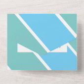 タイポグラフィベビーシャワー踊りレターオベビー オールインワン招待状 (裏面)