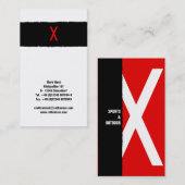 タイポグラフィベース 名刺 (正面/裏面)