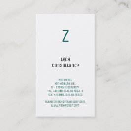 タイポグラフィベース 名刺