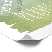 タイポグラフィポスターの練習は完璧にする ポスター (角)