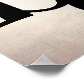 タイポグラフィポスターは灰色と青の水色である ポスター (角)