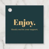 タイポグラフィミニマルつるラベルデザイン フェイバータグ (正面)