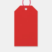 タイポグラフィミニマルクリスマスポルトガル語の挨拶 ギフトタグ (裏面)