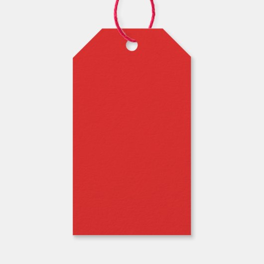 タイポグラフィミニマルクリスマスポルトガル語の挨拶 ギフトタグ (裏面)