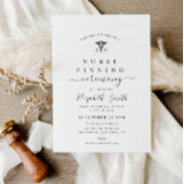 タイポグラフィミニマルナースの起工式 招待状