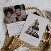 タイポグラフィミニマルフォイル何A年クリスマスツリー 箔シーズンカード