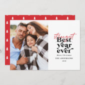 タイポグラフィモダンの不思議な年 シーズンカード (正面/裏面)