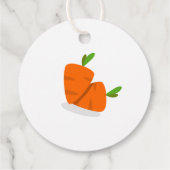 タイポグラフィモダンの煮詰めたニンジンの瓶ラベル フェイバータグ (裏面)