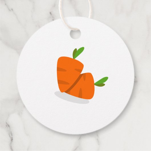 タイポグラフィモダンの煮詰めたニンジンの瓶ラベル フェイバータグ (裏面)