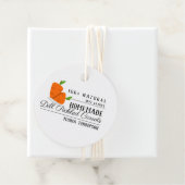 タイポグラフィモダンの煮詰めたニンジンの瓶ラベル フェイバータグ (インサイチュ)