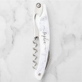 タイポグラフィモダンの結婚花嫁 ソムリエナイフ (正面)