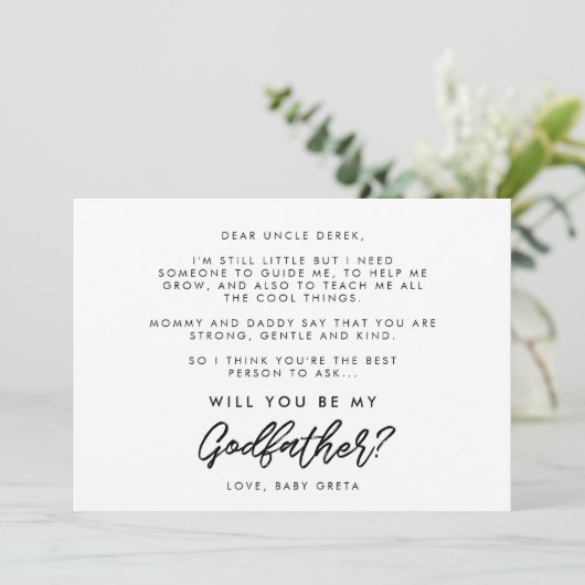 タイポグラフィモダンは俺のゴッドファーザーカードだ 招待状 (スタンド正面)