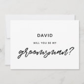 タイポグラフィモダンは私のグロムスマンのカードになる 招待状 (正面)