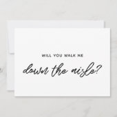 タイポグラフィモダンは通路を歩いてくれ 招待状 (正面)