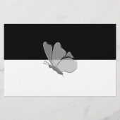 タイポグラフィモダンアドバイスとウィーズブライダルシャワー 便箋 (裏面)