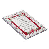 タイポグラフィモダンウィムジーレシピクリスマスレッド ノートブック (右側)