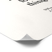 タイポグラフィモダンエレガント引用文ボタニカルボホ ポスター (角)