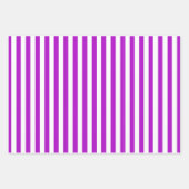 タイポグラフィモダンガールパープルスクリプトベビーシャワー ラッピングペーパーシート (正面3)