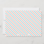 タイポグラフィモダンガール赤ちゃんシャワー、散水 招待状 (裏面)