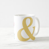 タイポグラフィモダンキリスト コーヒーマグカップ (正面右)