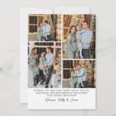 タイポグラフィモダンクリスマスアーチ写真 シーズンカード (裏面)