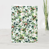 タイポグラフィモダンクリスマススリーフォト 箔シーズンカード (裏面)