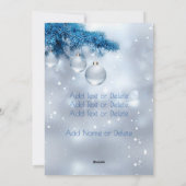 タイポグラフィモダンクリスマスフォト2サイドデザイン シーズンカード (裏面)