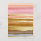 タイポグラフィモダンサンセットQRコー結婚ドの詳細 エンクロージャーカード (裏面)