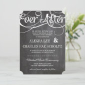 タイポグラフィモダンシャルボードエバーシャルボード 招待状 (スタンド正面)