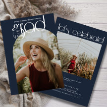 タイポグラフィモダンダスティネイビー2写真卒業