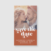 タイポグラフィモダンテラコッタ写真デートを保存 (正面)