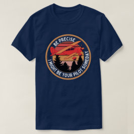 タイポグラフィモダンパイロット皮肉 Tシャツ