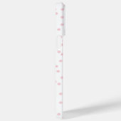 タイポグラフィモダンピンクスポットiPhoneケース(名前あり) Case-Mate iPhoneケース (裏面 / 右)